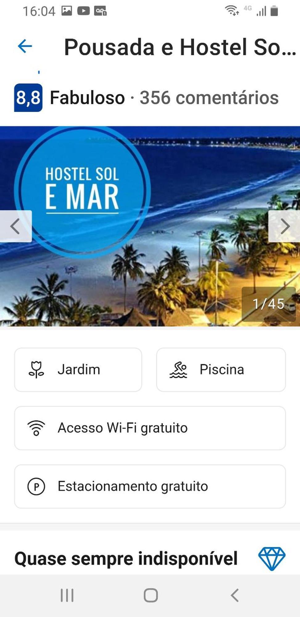 Hostel E Pousada Sol E Mar João Pessoa Exterior foto